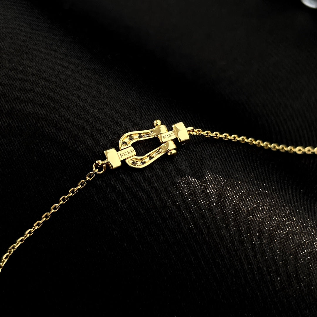 [Glimmer]FORCE 10 FULL DIAMOND BUCKLE CHAIN LINK MINI MODEL
