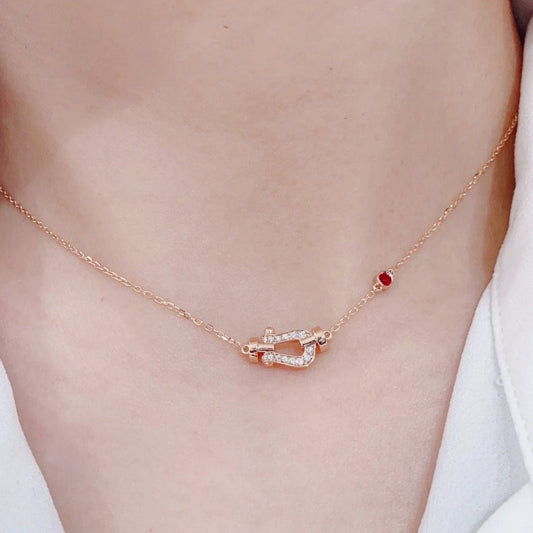 [Glimmer]FORCE 10 DIAMOND PINK GOLD NECKLACE