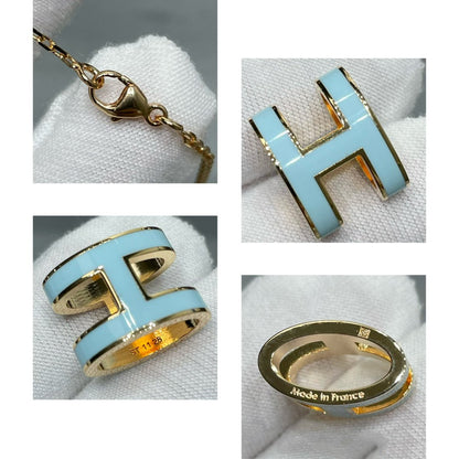 [Glimmer]POP H SKY BLUE NECKLACE