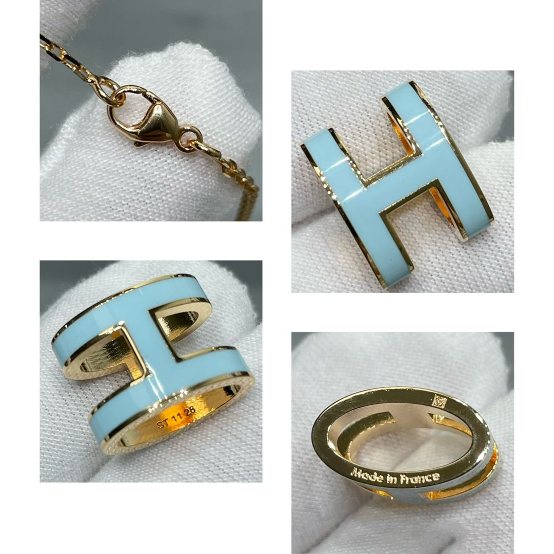 [Glimmer]POP H SKY BLUE NECKLACE
