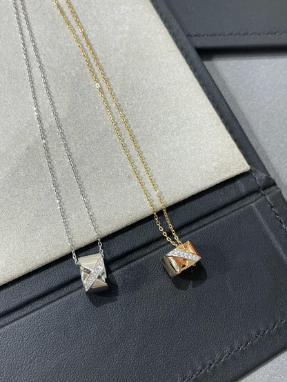 [Glimmer]LIENS EVIDENCE DIAMOND NECKLACE
