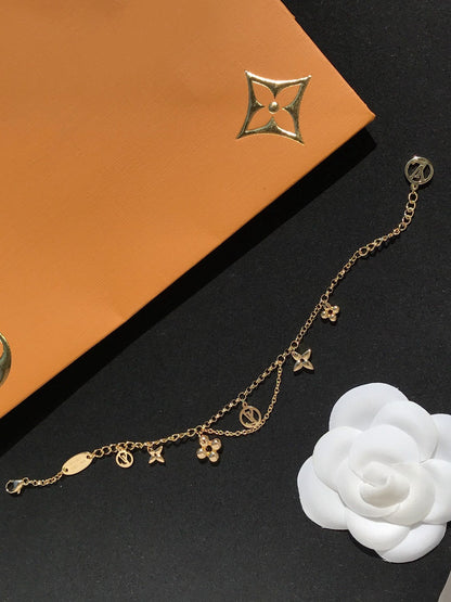 [Glimmer]BLOOMING PINK GOLD MOP BRACELET