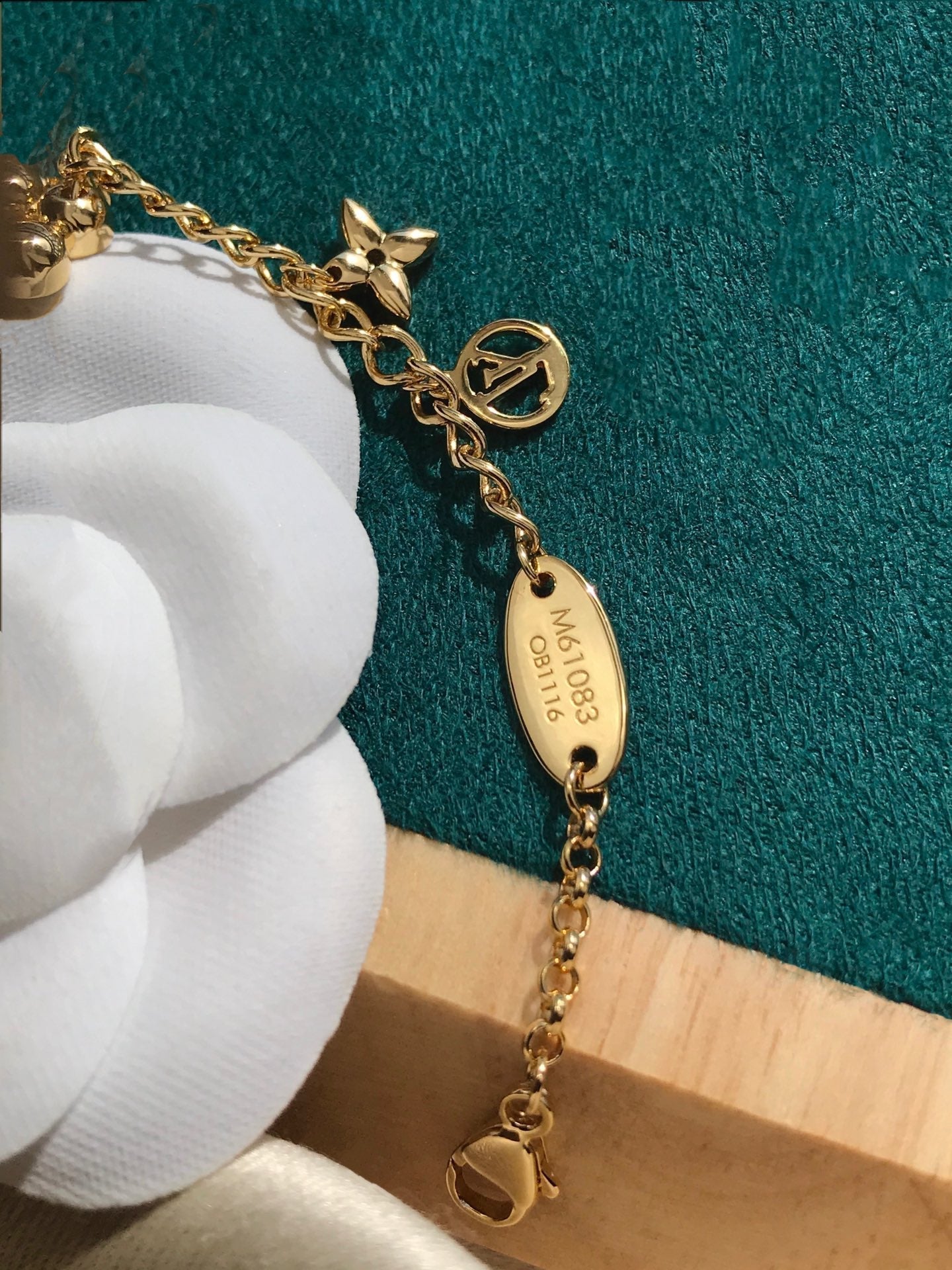 [Glimmer]BLOOMING PINK GOLD MOP BRACELET
