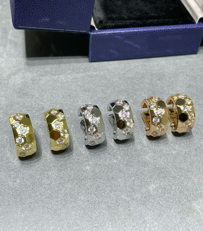 [Glimmer]BEE LOVE DIAMOND HOOP EARRINGS
