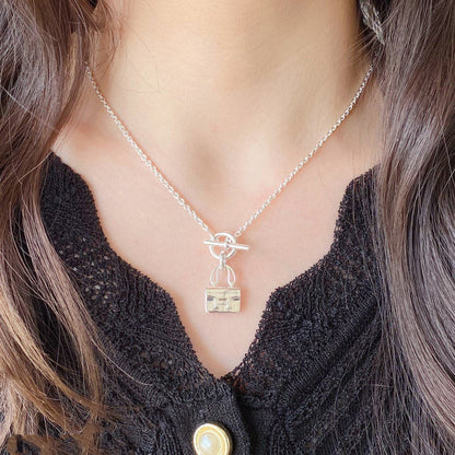 [Glimmer]CONSTANCE PEDANT SILVER NECKLACE