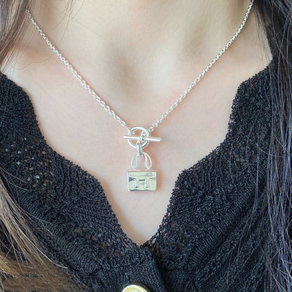[Glimmer]CONSTANCE PEDANT SILVER NECKLACE