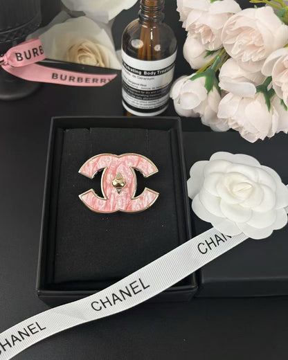 [Glimmer]Pink Resin Classic Brooch 5cm