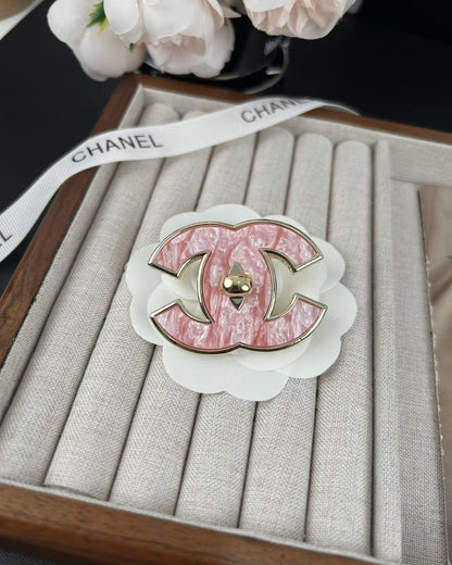 [Glimmer]Pink Resin Classic Brooch 5cm
