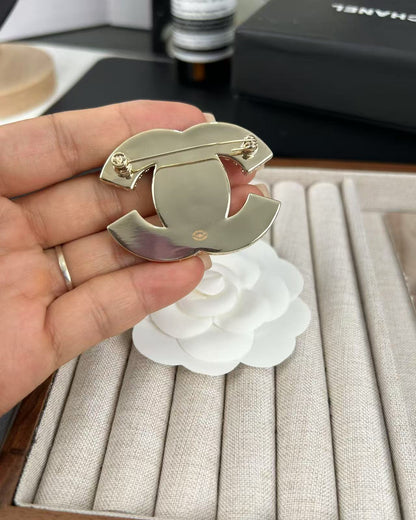 [Glimmer]Pink Resin Classic Brooch 5cm