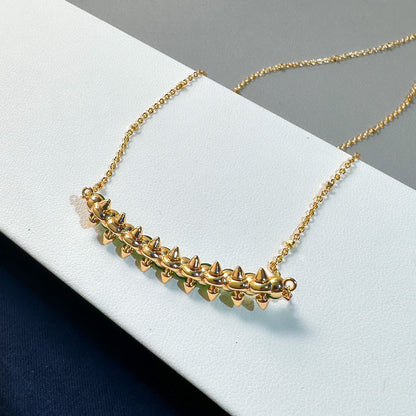 [Glimmer]New Arrival: Green Bead Rivet Necklace