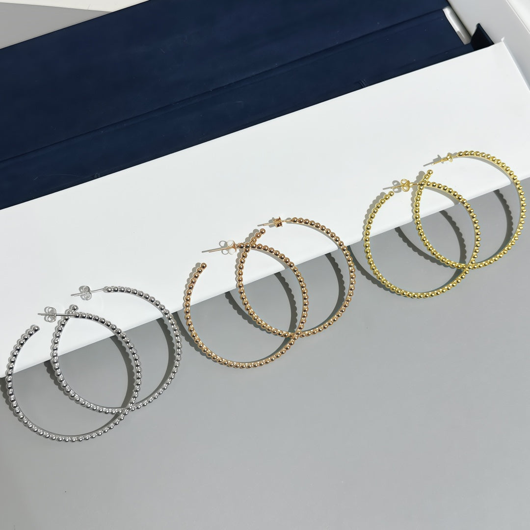 [Glimmer]SMOOTH BEAD STUD EARRINGS