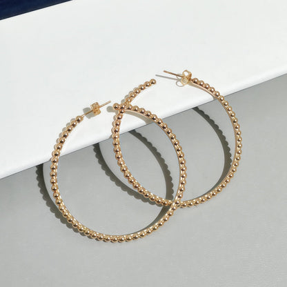 [Glimmer]SMOOTH BEAD STUD EARRINGS