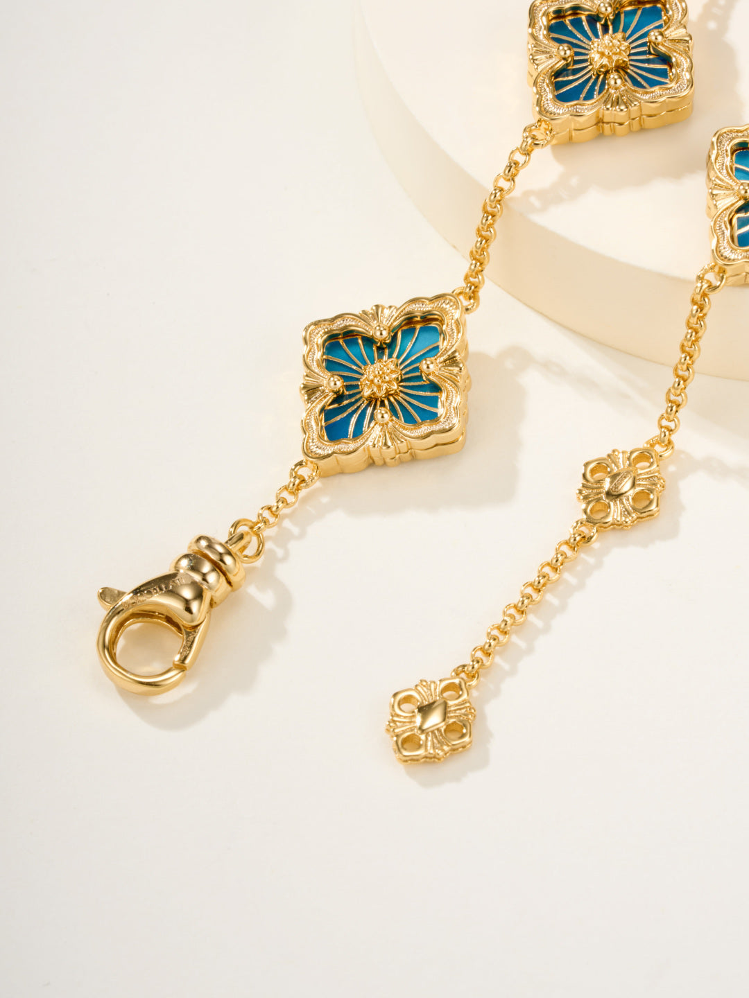 [Glimmer]B.C.L ENAMELED Five-Flower Bracelet£¨Various Colors)