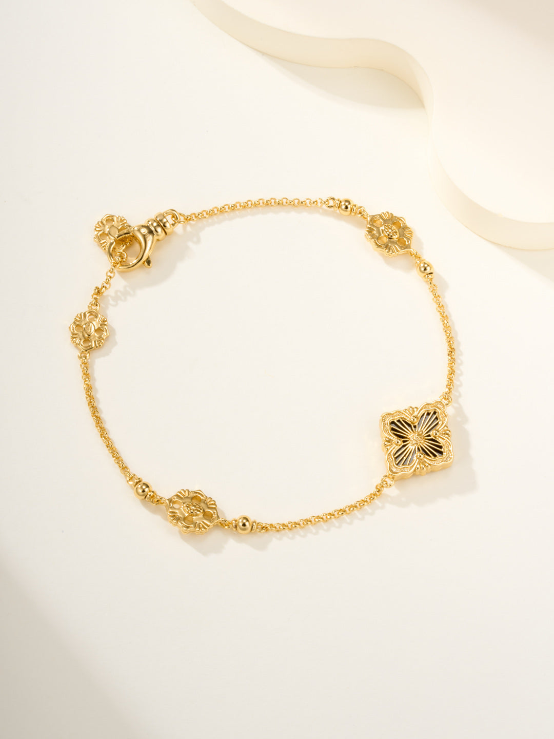 [Glimmer]B.C.L ENAMELED One-Flower Bracelet£¨Various Colors)