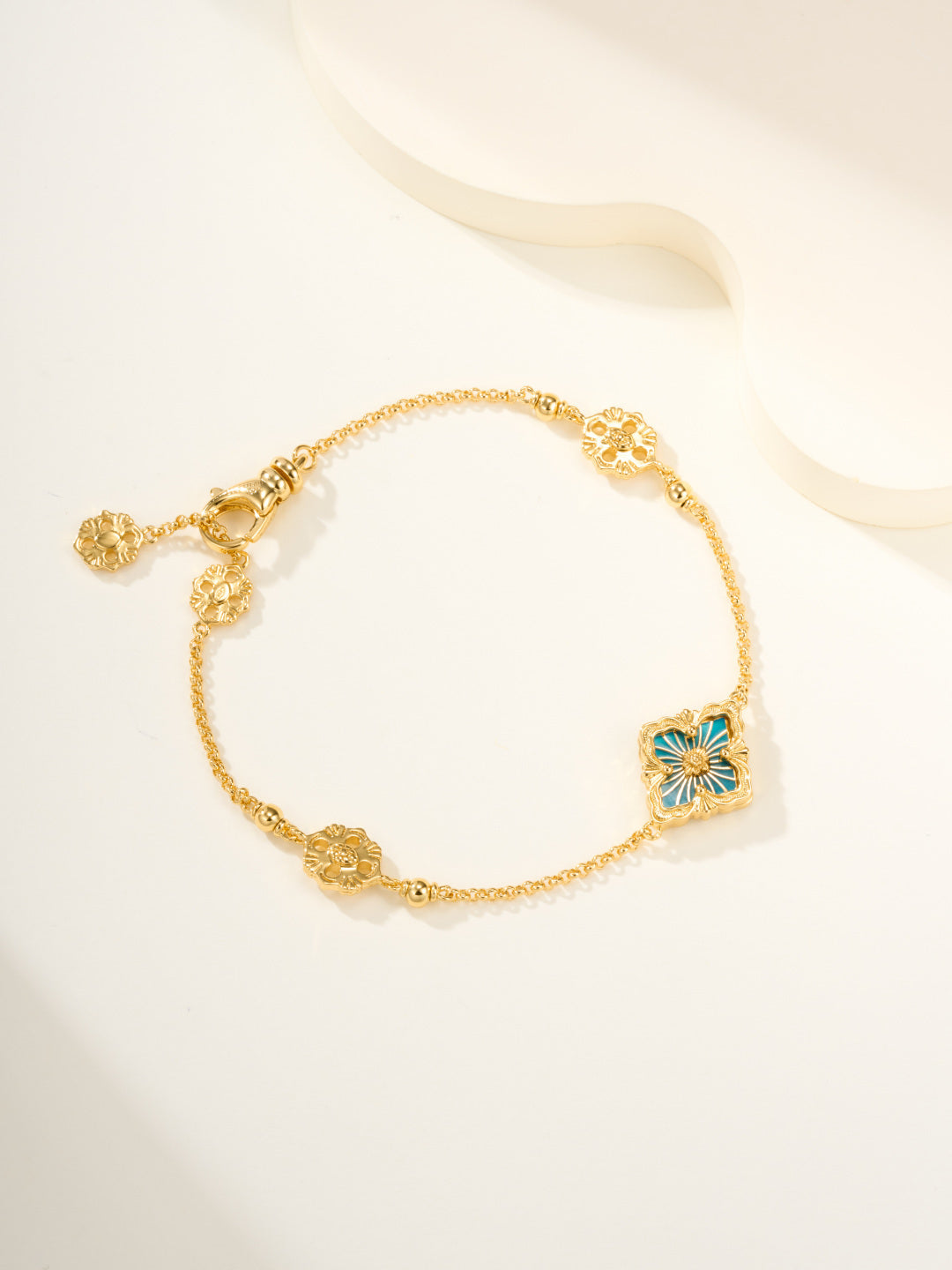 [Glimmer]B.C.L ENAMELED One-Flower Bracelet£¨Various Colors)