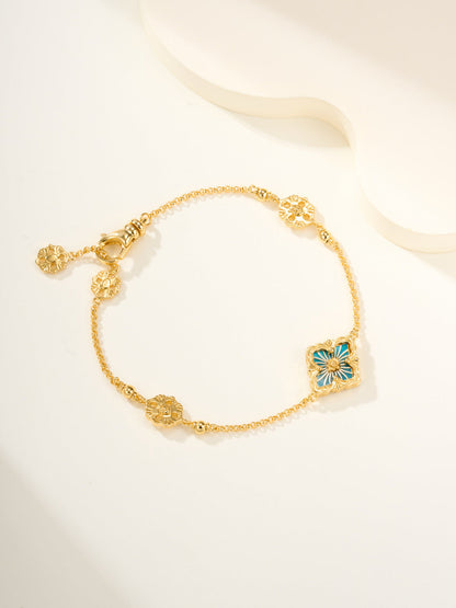 [Glimmer]B.C.L ENAMELED One-Flower Bracelet£¨Various Colors)