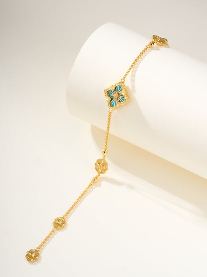 [Glimmer]B.C.L ENAMELED One-Flower Bracelet£¨Various Colors)
