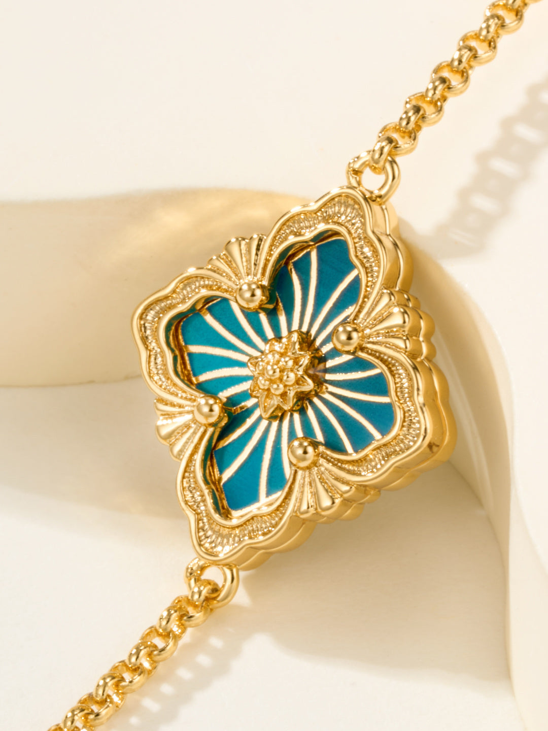 [Glimmer]B.C.L ENAMELED One-Flower Bracelet£¨Various Colors)