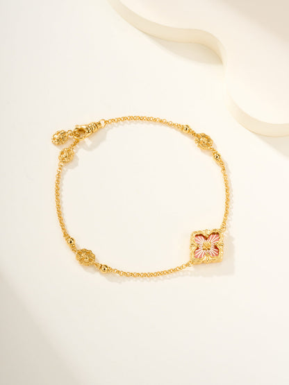 [Glimmer]B.C.L ENAMELED One-Flower Bracelet£¨Various Colors)