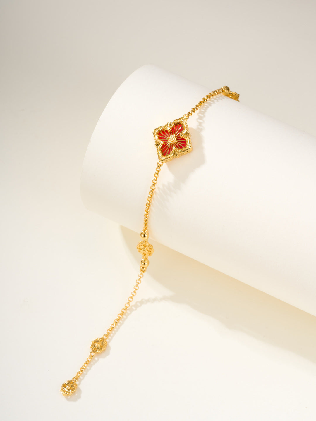 [Glimmer]B.C.L ENAMELED One-Flower Bracelet£¨Various Colors)