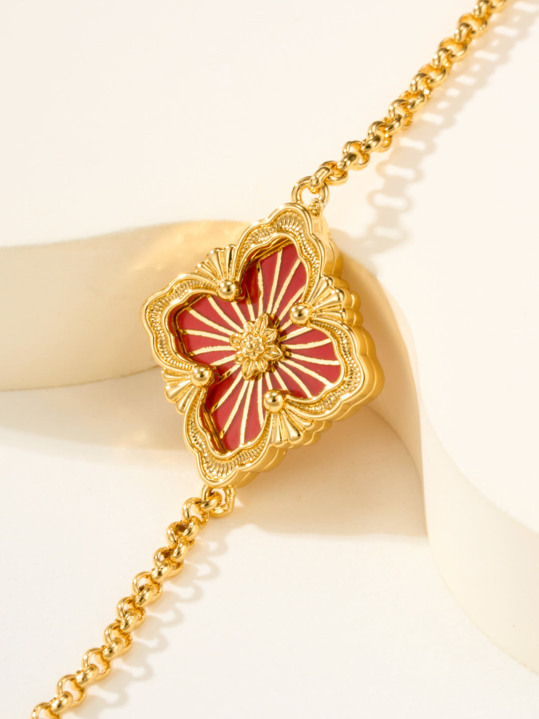[Glimmer]B.C.L ENAMELED One-Flower Bracelet£¨Various Colors)