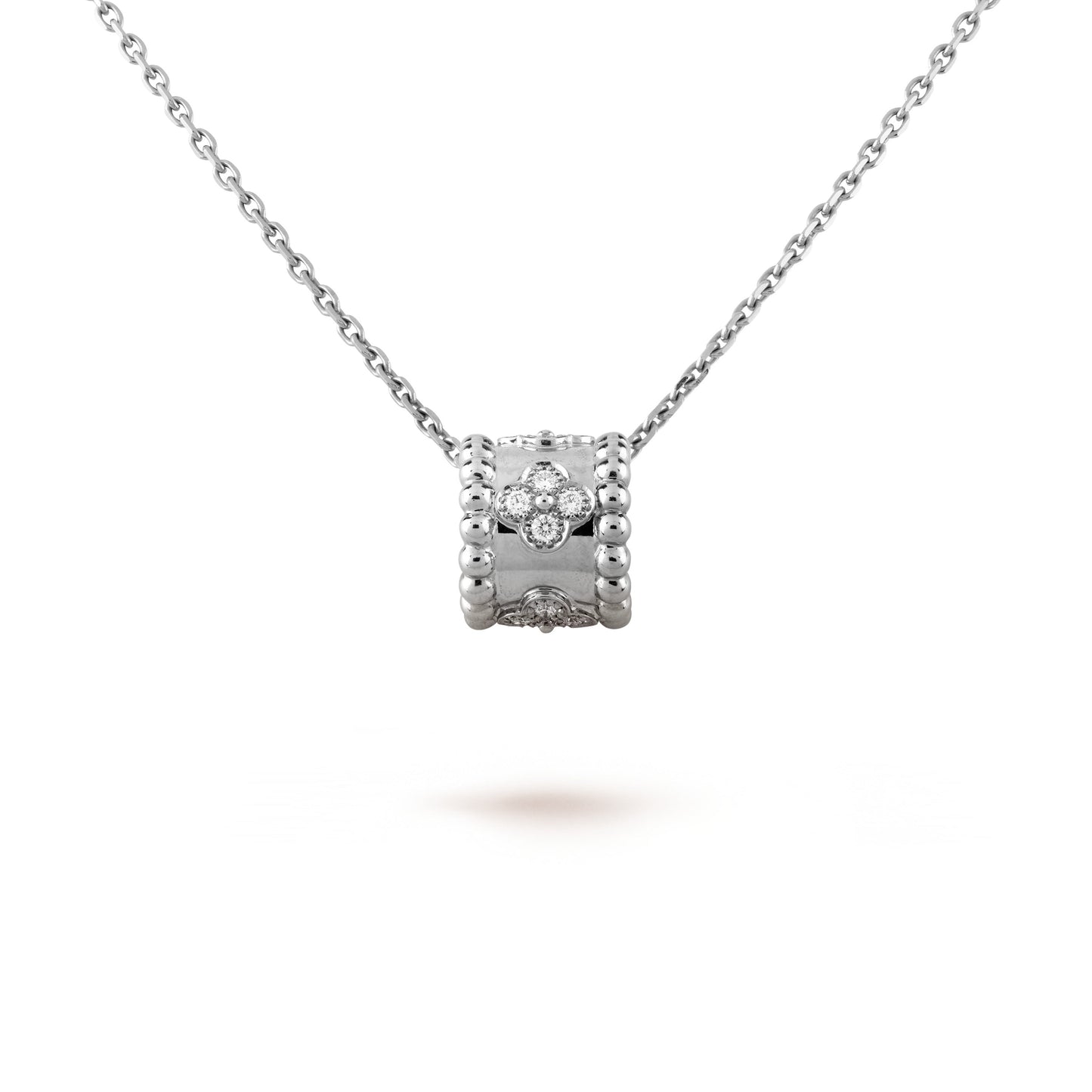 [Glimmer]ペルレ ペンダント シルバー ダイヤモンド ネックレス