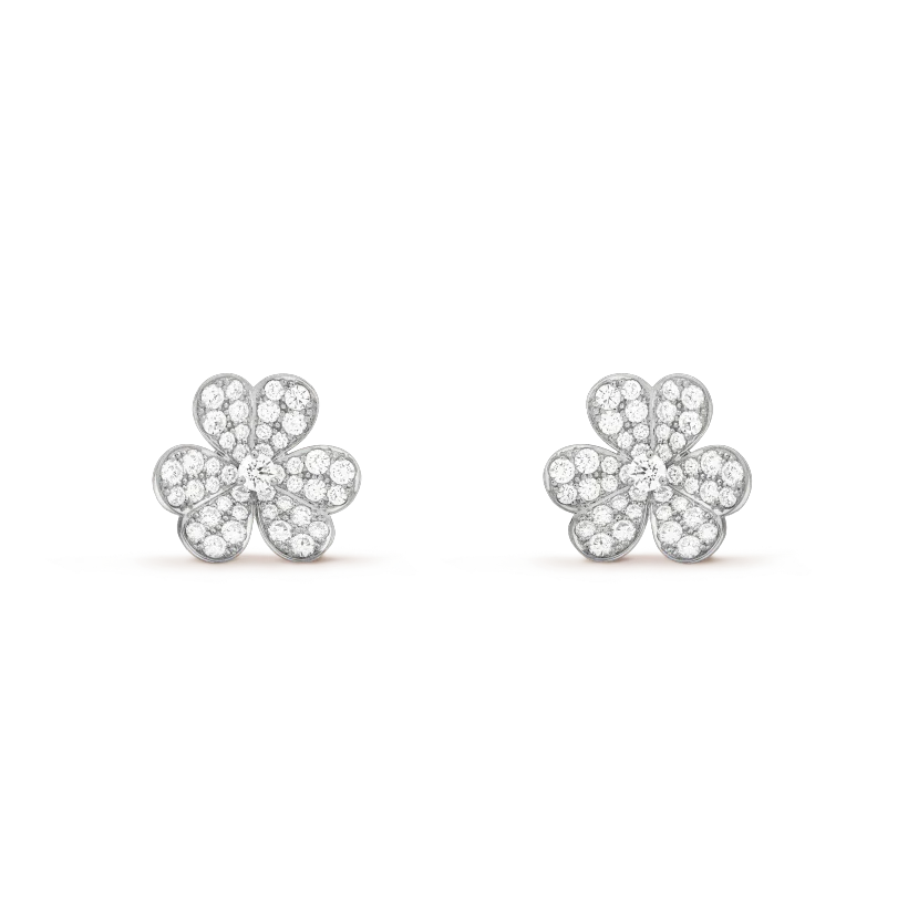 [Glimmer]CLOVER COMOS DIAMOND EARRINGS SILVER