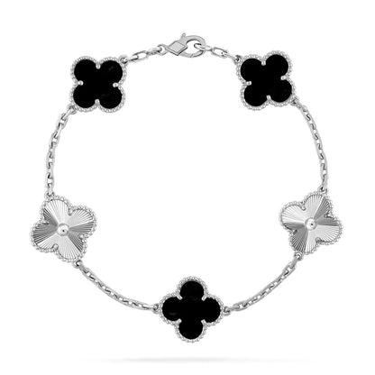[Glimmer] CLOVER 5 MOTIF ONYXS BRACELET COLLECTION