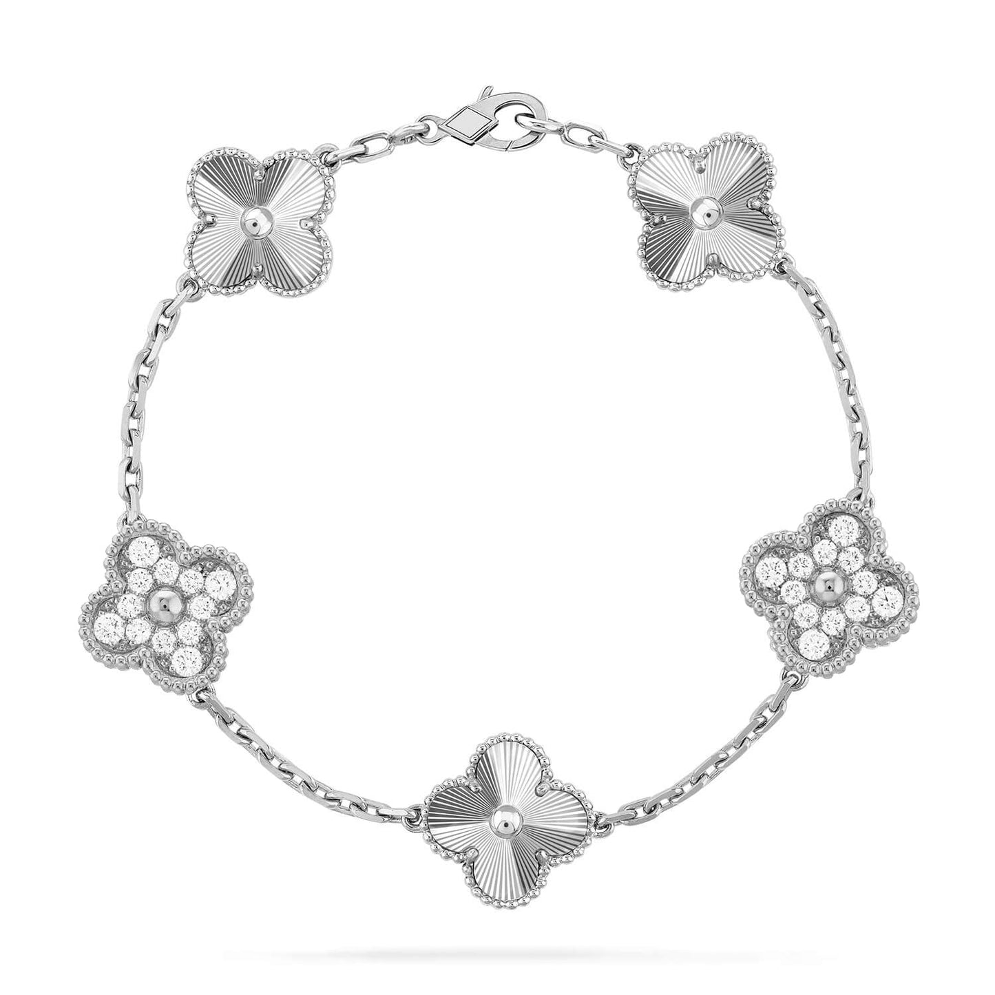 [Glimmer] CLOVER 5 MOTIF LASER BRACELET COLLECTION
