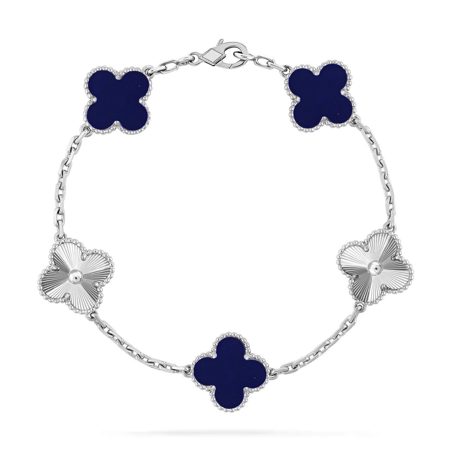 [Glimmer]CLOVER 5 MOTIF LAPIS LAZULI BRACELET COLLECTION