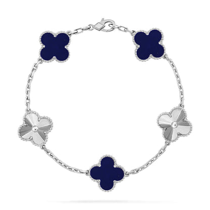 [Glimmer]CLOVER 5 MOTIF LAPIS LAZULI BRACELET COLLECTION