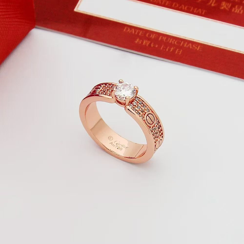 [Glimmer]Starry Sky Diamond Ring