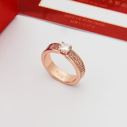 [Glimmer]Starry Sky Diamond Ring