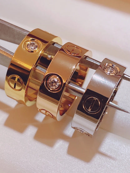 [Glimmer]Three-Diamond Ring