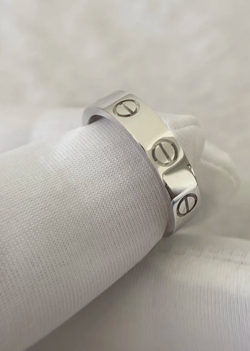 [Glimmer]LOVE RING 4MM 1 DIAMOND SILVER