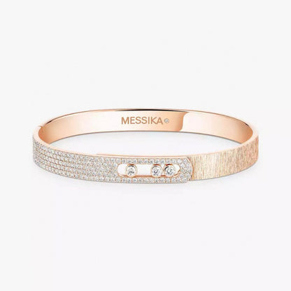 [Glimmer]2026 BRAND-NEW FROSTED BRACELET WITH DIAMONDS THREE COLORS
