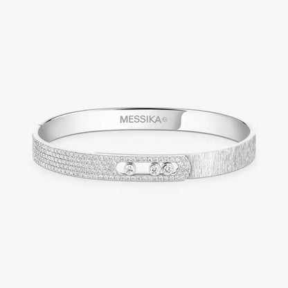 [Glimmer]2026 BRAND-NEW FROSTED BRACELET WITH DIAMONDS THREE COLORS