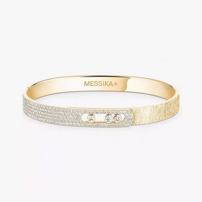[Glimmer]2026 BRAND-NEW FROSTED BRACELET WITH DIAMONDS THREE COLORS