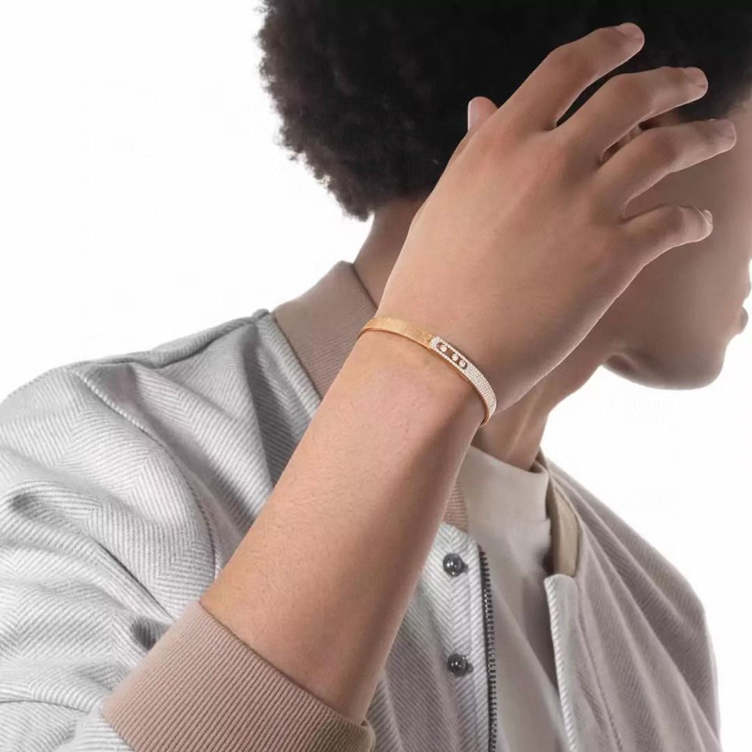 [Glimmer]2026 BRAND-NEW FROSTED BRACELET WITH DIAMONDS THREE COLORS