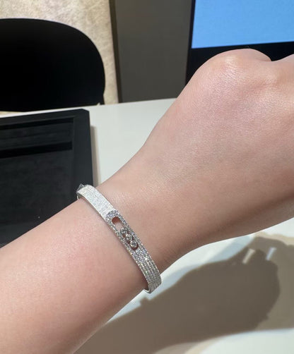 [Glimmer]2026 BRAND-NEW FROSTED BRACELET WITH DIAMONDS THREE COLORS