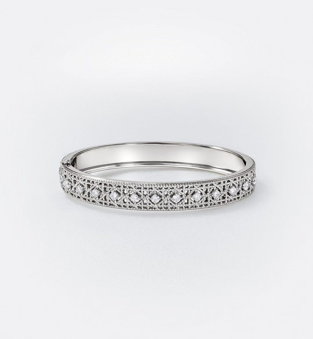 [?Glimmer]2026 WOVEN-PATTERN BRACELET SET WITH FULL DIAMOND INLAY THREE-COLORS