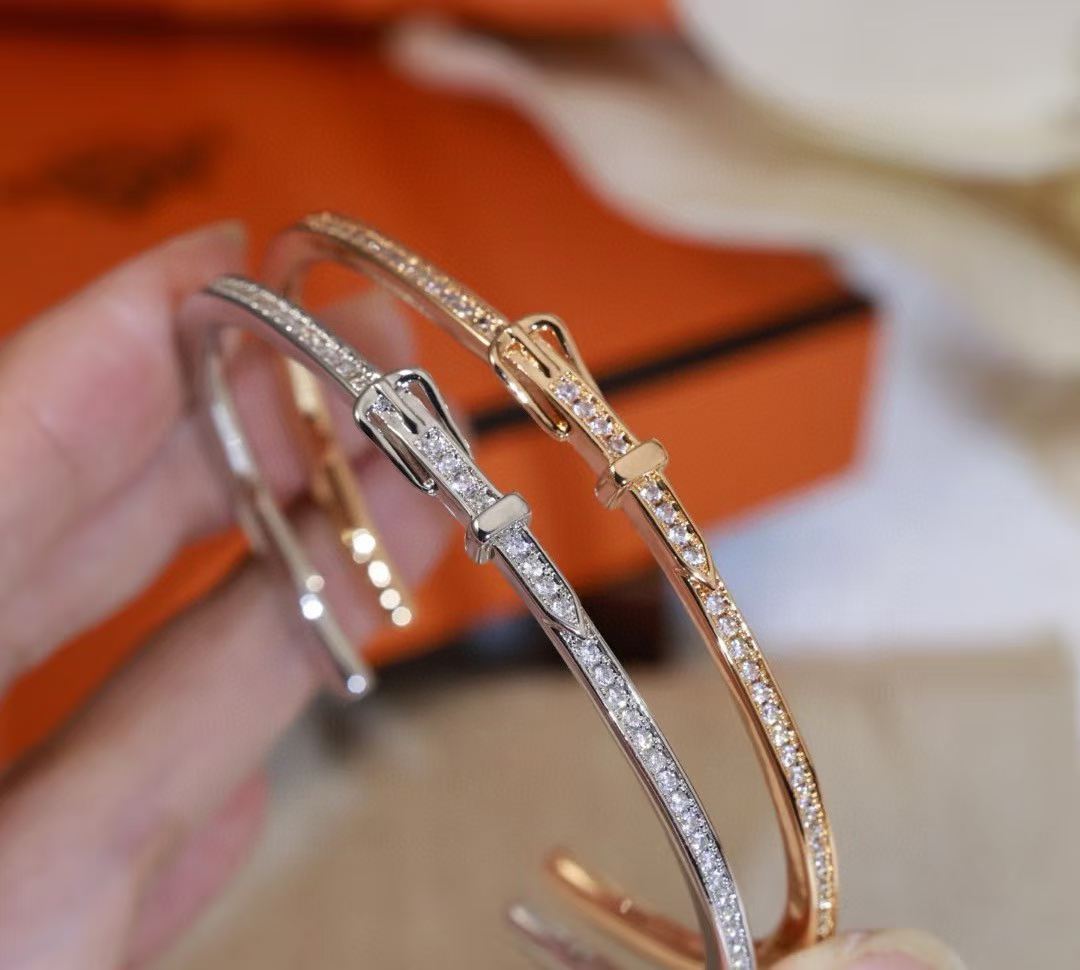 [?Glimmer]DIAMOND-ENCRUSTED BRACELET THREE COLORS