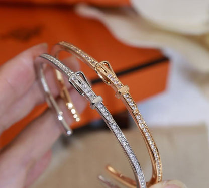 [?Glimmer]DIAMOND-ENCRUSTED BRACELET THREE COLORS