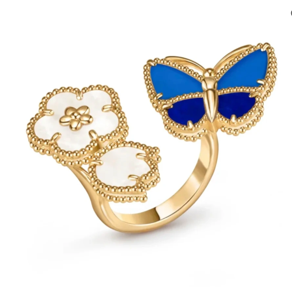 [Glimmer]NEW TWIN BUTTERFLY LUCKY RING