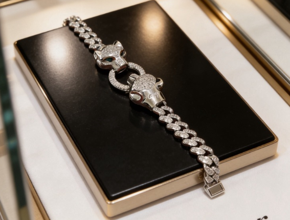 [Glimmer] DOUBLE PANTHER BRACELET