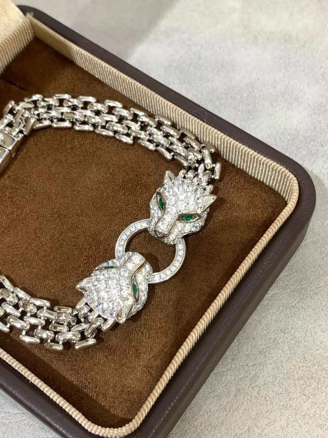 [Glimmer] DOUBLE PANTHER BRACELET