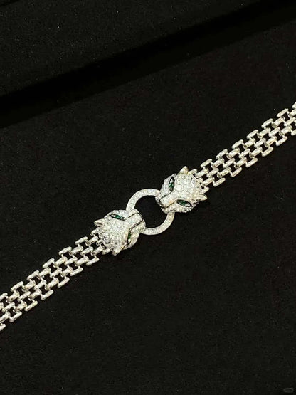 [Glimmer] DOUBLE PANTHER BRACELET