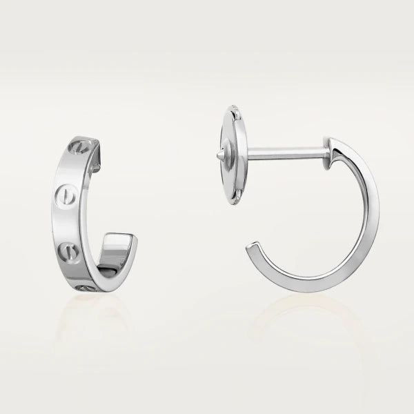 [Glimmer]LOVE EARRINGS 2.65MM SILVER