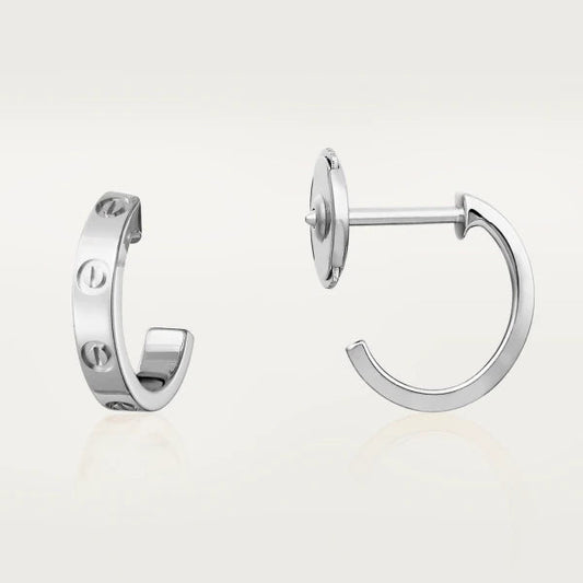 [Glimmer]LOVEイヤリング 2.65MM シルバー
