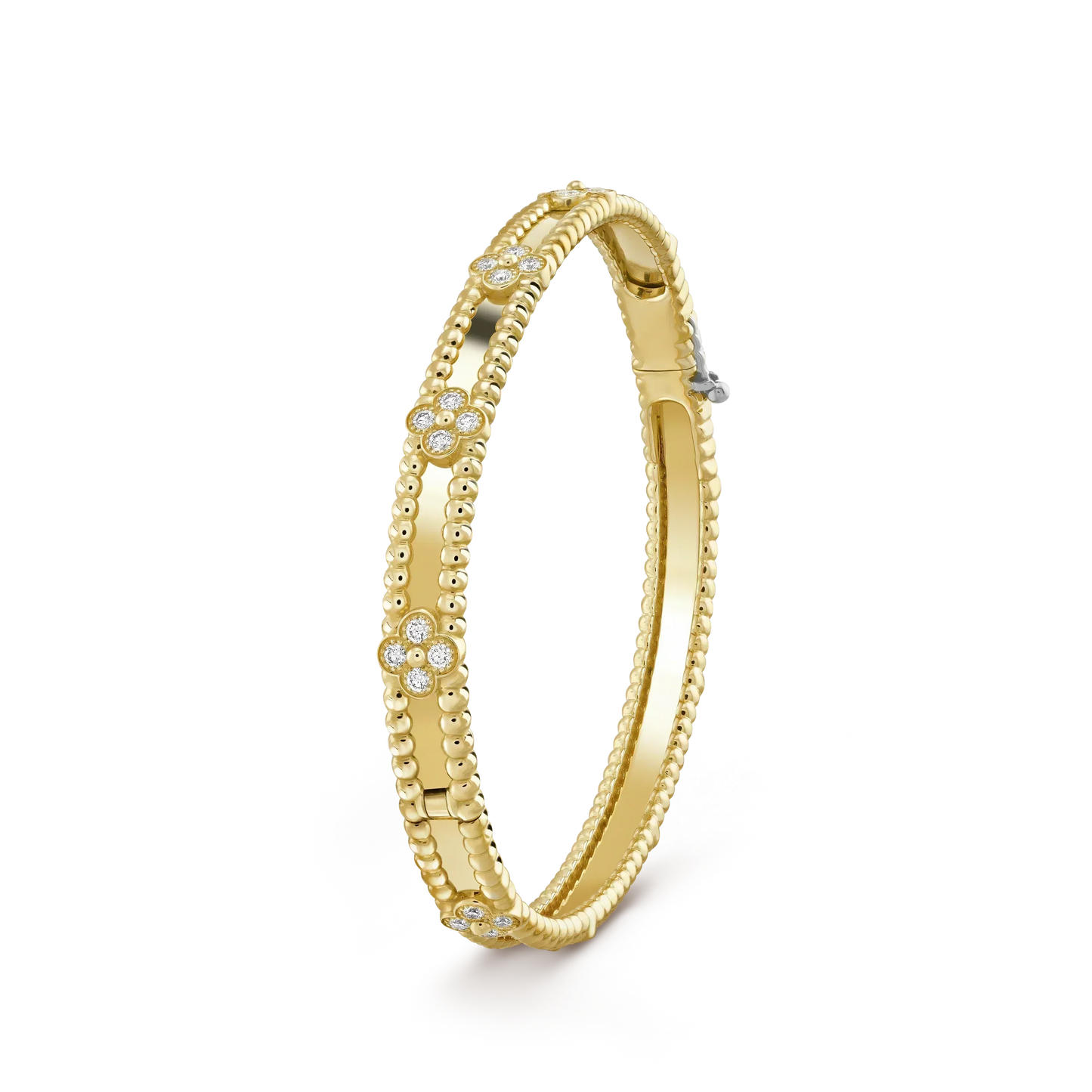 [Glimmer]CLOVER BRACELET 4MM DIAMONDS